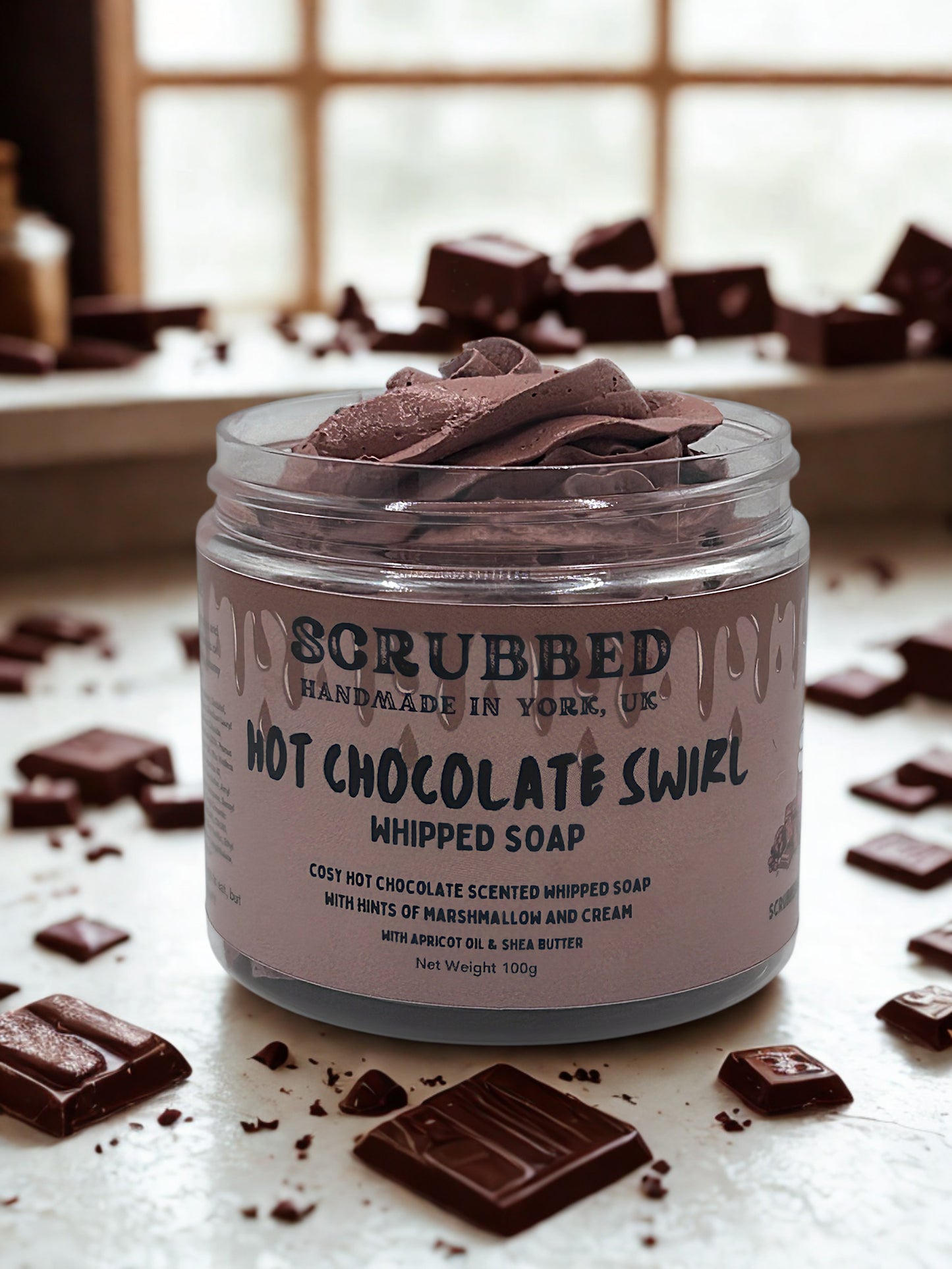 Hot Chocolate Swirl Whipped Soap