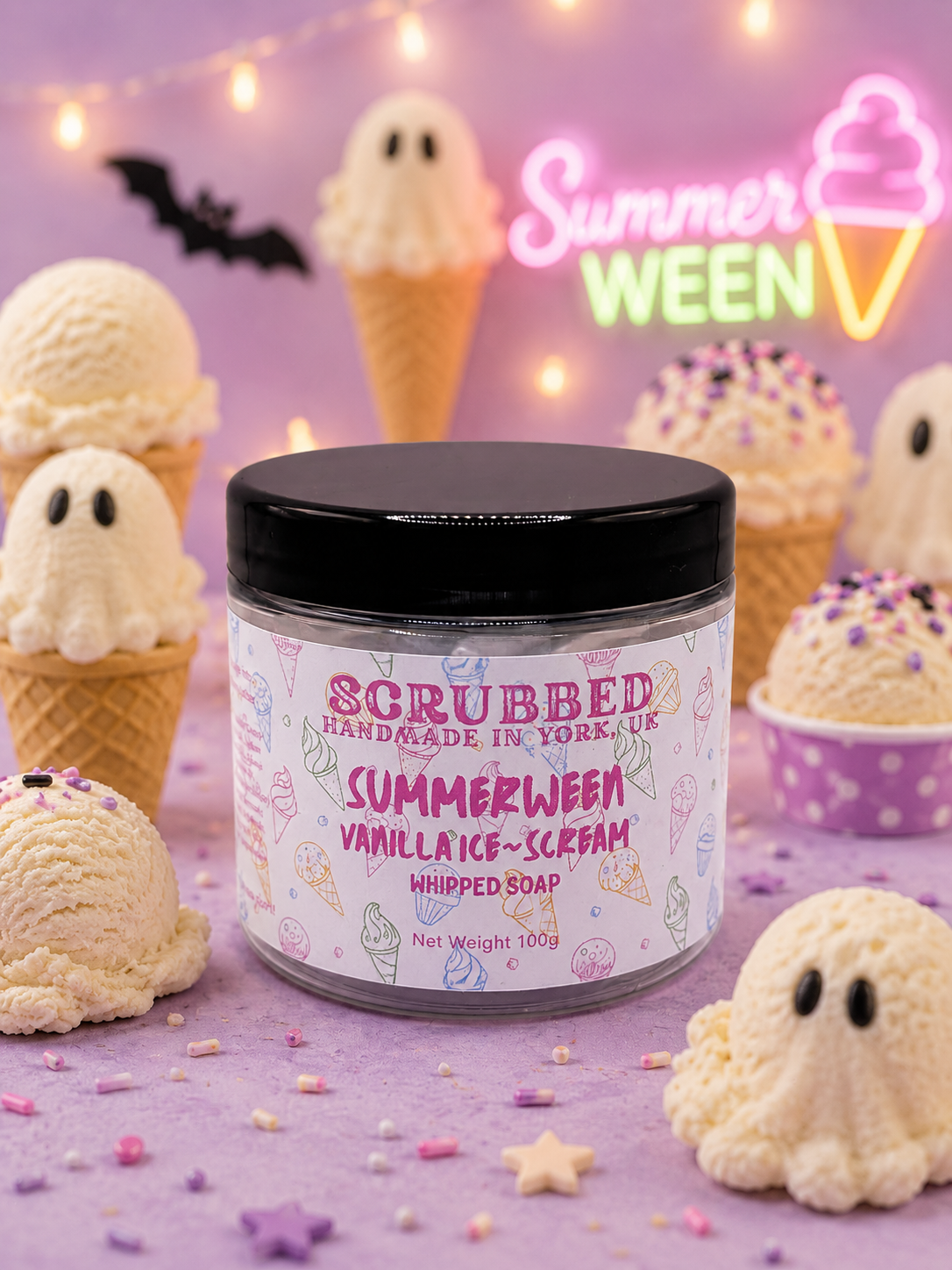 Summerween Vanilla Ice~Scream Whipped Soap