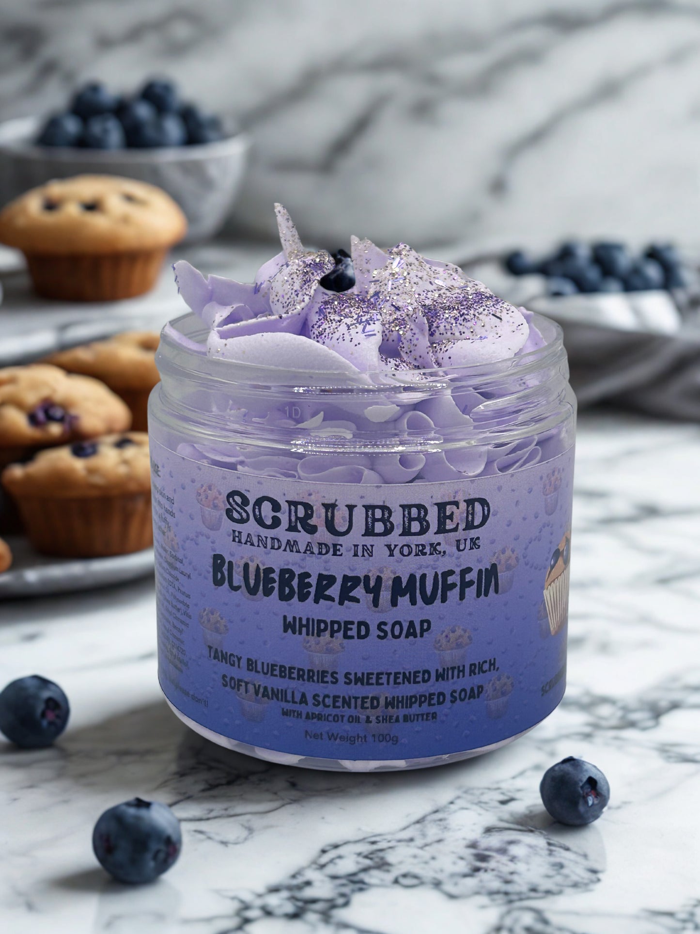 Blueberry Muffin Whipped Soap