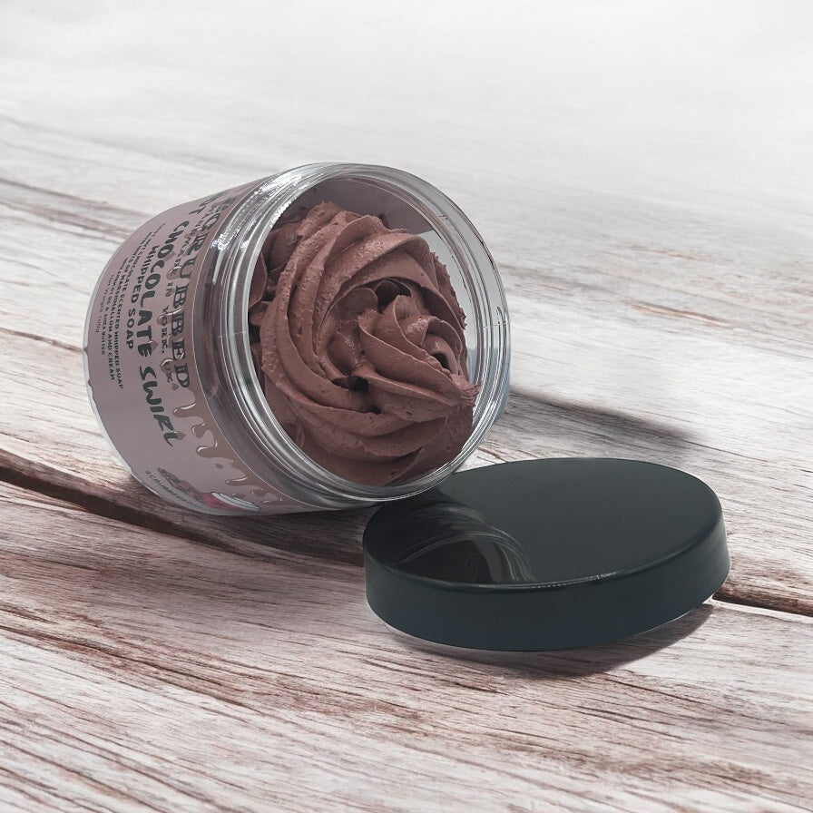 Hot Chocolate Swirl Whipped Soap