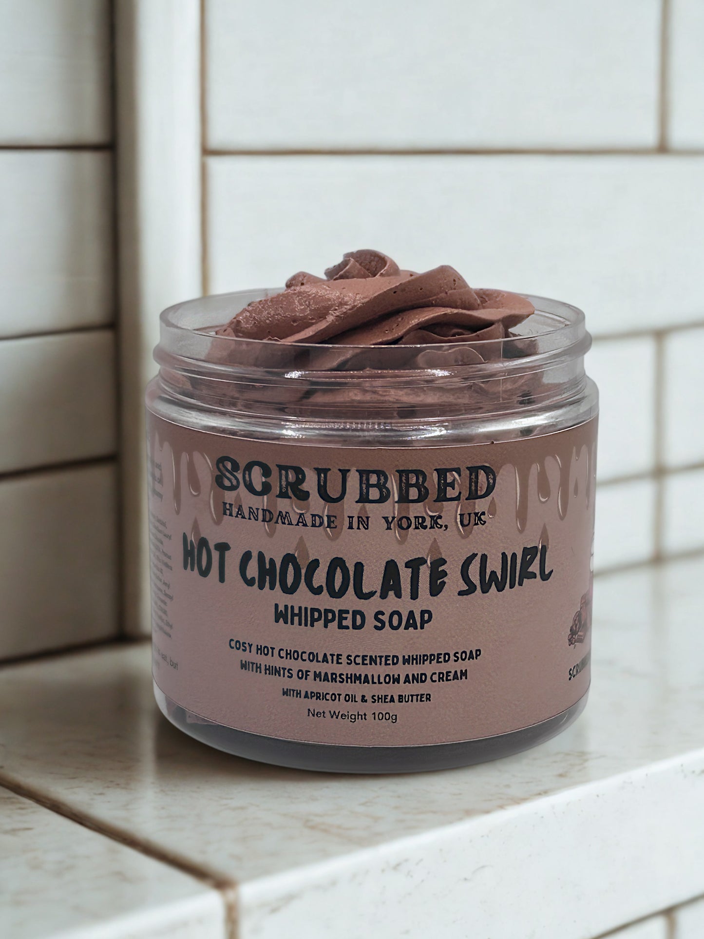 Hot Chocolate Swirl Whipped Soap