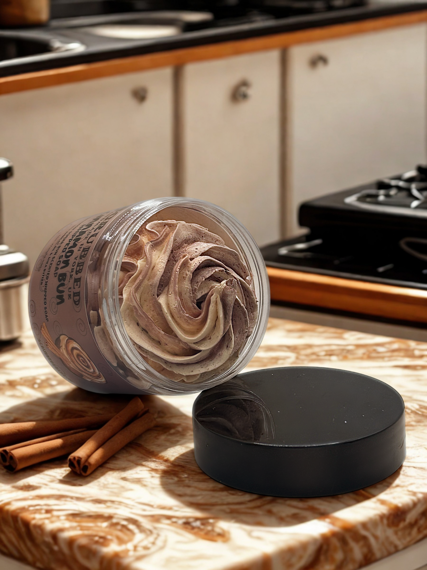 Cinnamon Bun Whipped Soap