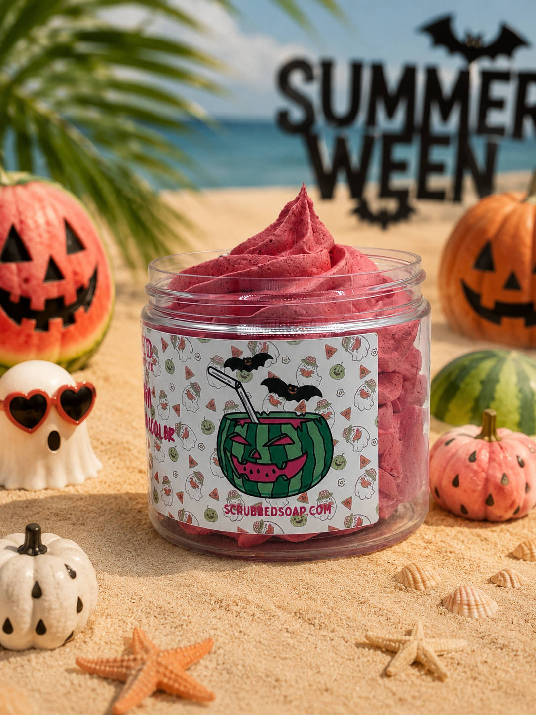 Summerween Wicked Watermelon Cooler Whipped Soap