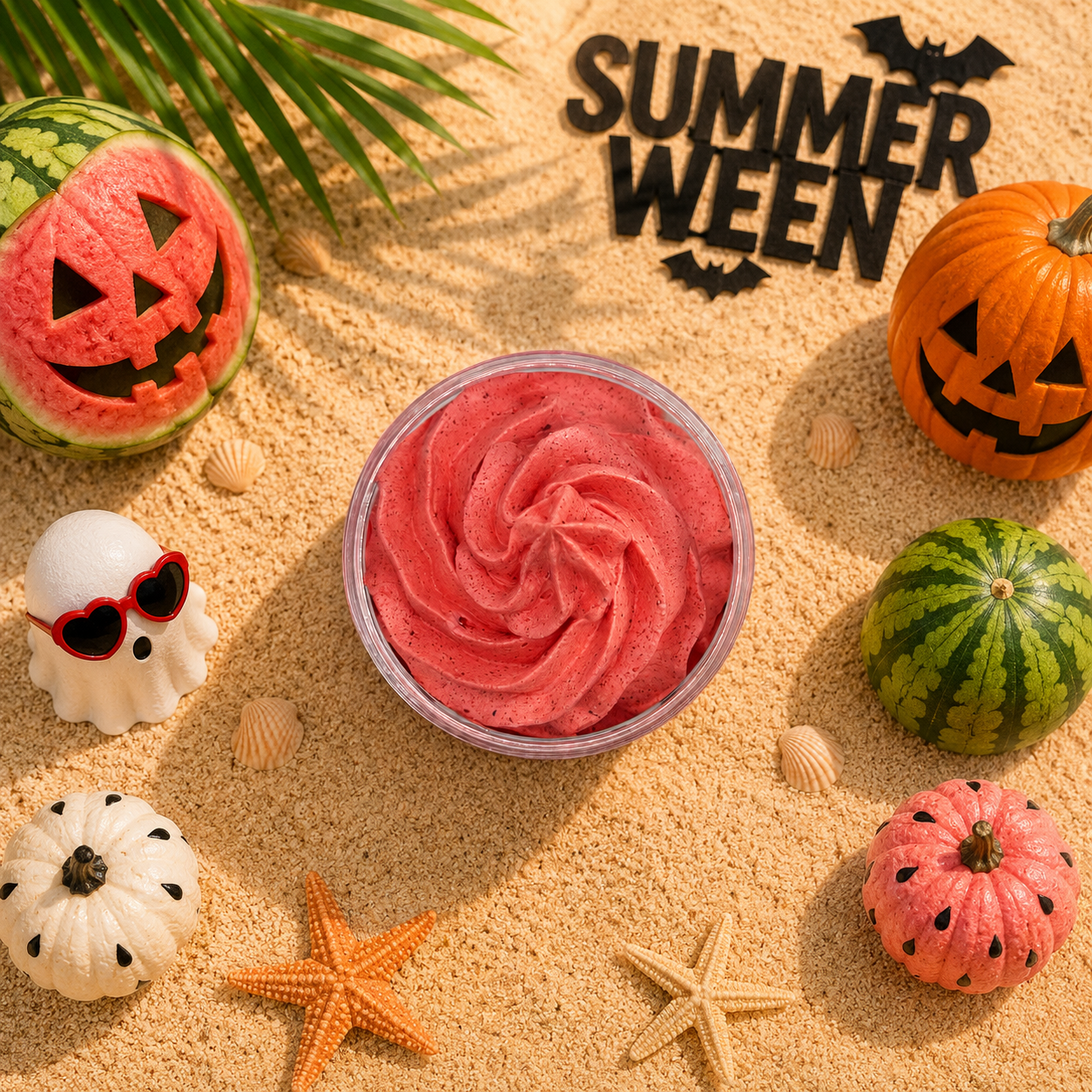 Summerween Wicked Watermelon Cooler Whipped Soap