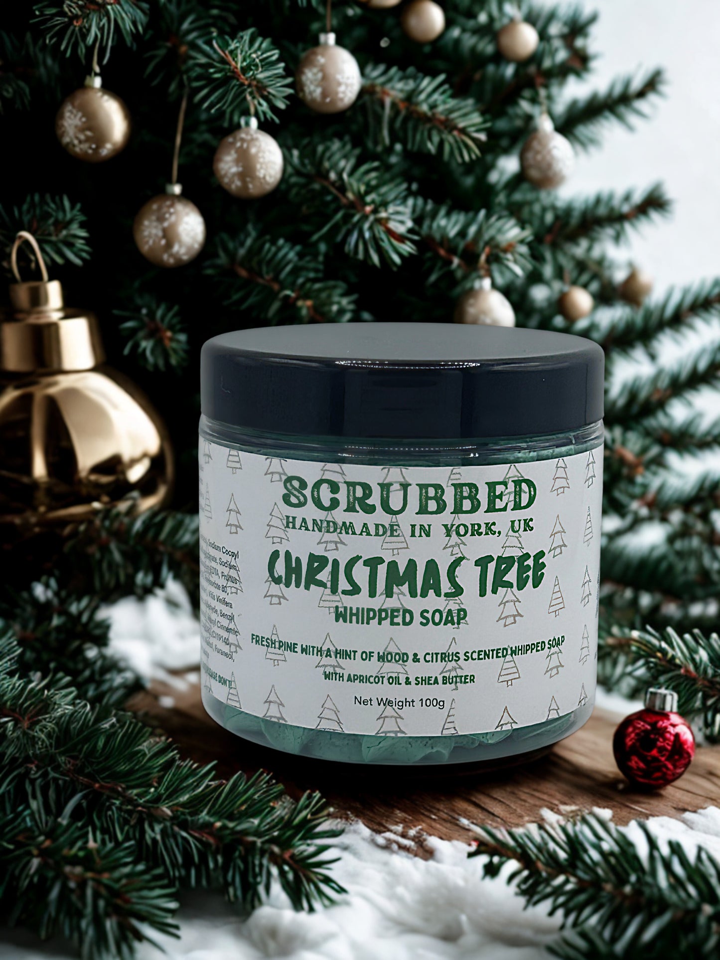Christmas Tree Whipped Soap