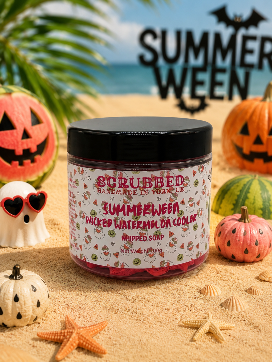 Summerween Wicked Watermelon Cooler Whipped Soap