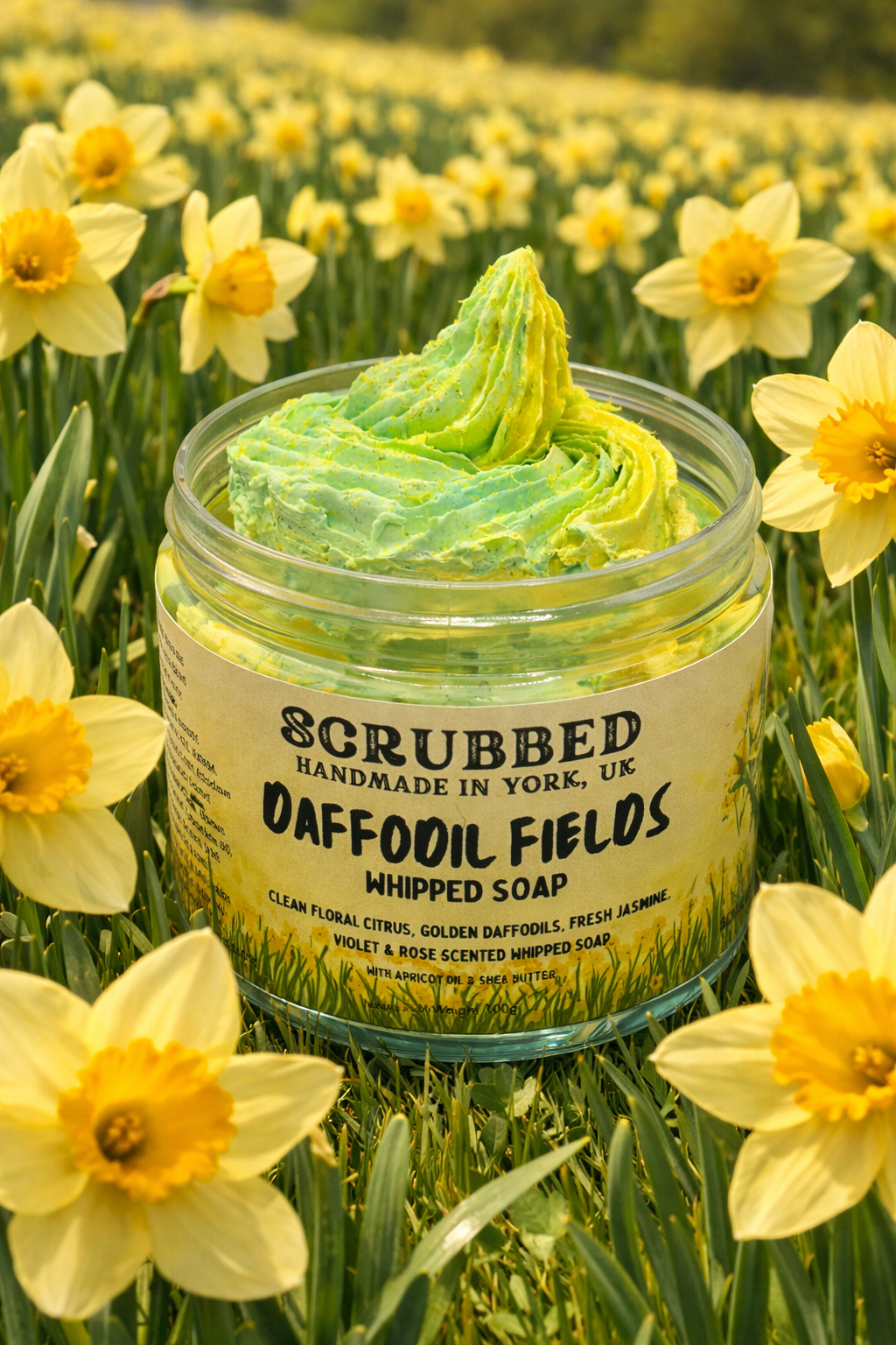Daffodil Fields Whipped Soap – Scrubbed Soap